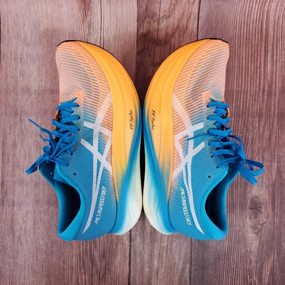 Asics Unisex M5.5 W7 24CM Metaspeed Sky+ Carbon Plate Running Shoes Athletic - Picture 10 of 16